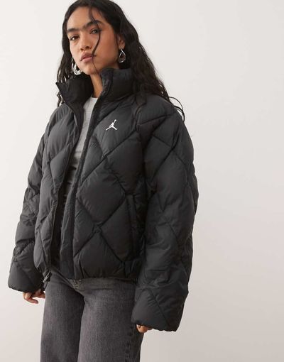 Jordan Nike Air Jordan puffer jacket in black
