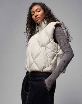 Jordan Nike Air Jordan puffer vest in off white