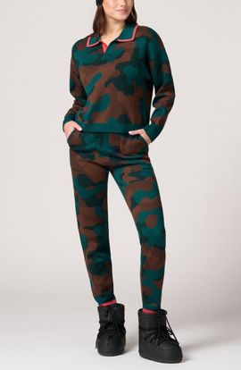 JORDE JORDE Camilla Camo Merino Wool Joggers