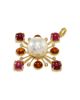 Jorge Adeler Jorge Adeler 18K Yellow Gold Cultured Freshwater Pearl Gemstone & Diamond Enhancer Pendant - 1
