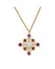 Jorge Adeler Jorge Adeler 18K Yellow Gold Cultured Freshwater Pearl Gemstone & Diamond Enhancer Pendant - 3