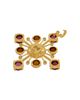 Jorge Adeler Jorge Adeler 18K Yellow Gold Cultured Freshwater Pearl Gemstone & Diamond Enhancer Pendant - 4