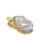 Jorge Adeler Jorge Adeler 18K Yellow Gold Sea Cultured Freshwater Baroque Pearl & Diamond Enhancer Pendant - 3