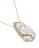Jorge Adeler Jorge Adeler 18K Yellow Gold Sea Cultured Freshwater Pearl & Diamond Pendant Necklace, 20 - 3