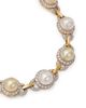 Jorge Adeler Jorge Adeler 18K Yellow Gold Sea Cultured South Sea Pearl & Diamond Halo Link Bracelet, 3.49 tcw - 3