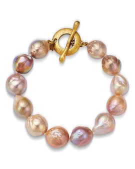 Jorge Adeler Jorge Adeler 18K Yellow Gold Sea South Sea Freshwater Pearl Bracelet