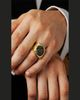 Jorge Adeler Men's 18K Yellow Gold Authentic Neptune Coin Ring - 2