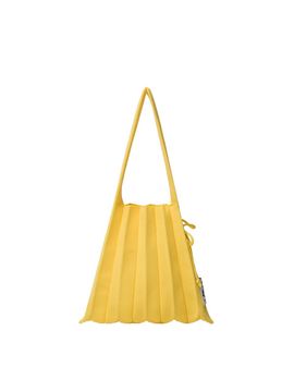JOSEPH & STACEY Lightweight Recycled Pleats Knit Bag [Yellow]