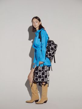 JOSEPH & STACEY Lucky Pleats Knit Backpack Small_Future Flower