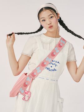 JOSEPH & STACEY Lucky Pleats Knit Wing Bag_My Melody Blossom Pink