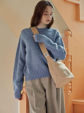 JOSEPH & STACEY Pleated Recycled Bucket Bag [Hazelnut Beige]