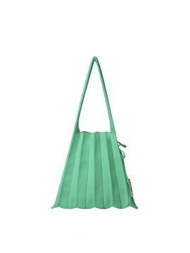 JOSEPH & STACEY Pleated Recycled Knit Bag [Sea Green]