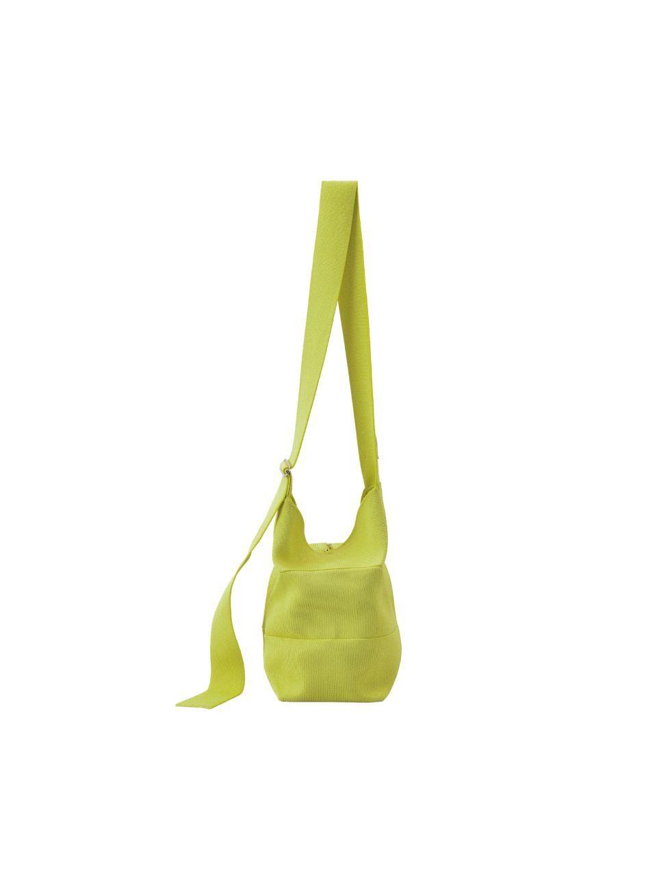 JOSEPH & STACEY Pleated Recycled Polyester Bucket Bag [GREEN]
