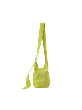 JOSEPH & STACEY Pleated Recycled Polyester Bucket Bag [GREEN]