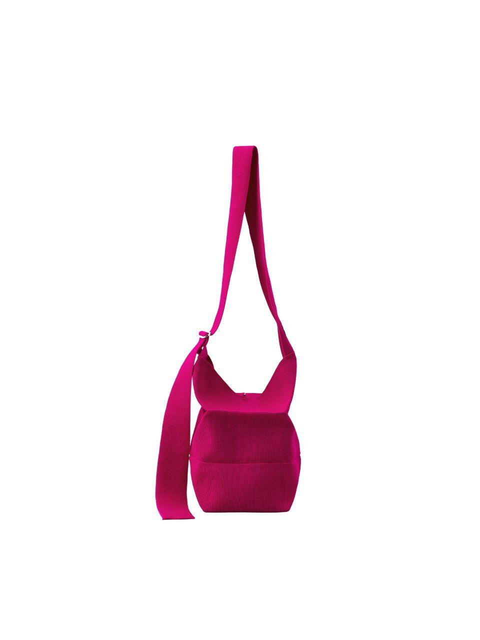 JOSEPH & STACEY Recycled PET Pleated Bucket Bag [Viva Magenta]
