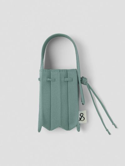 JOSEPH & STACEY Recycled Polyester Pleated Mini Bag [GREEN]