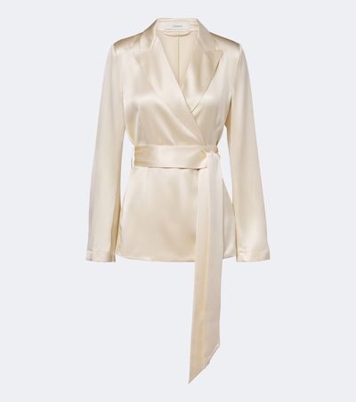 Joseph Joseph Archer belted silk satin jacket