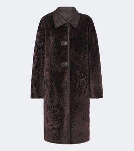 Joseph Joseph Ari reversible leather and shearling coat