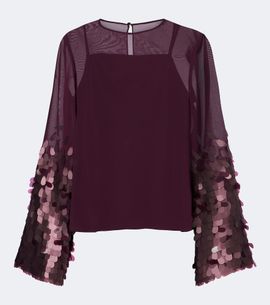 Joseph Joseph Ariane sequined chiffon top