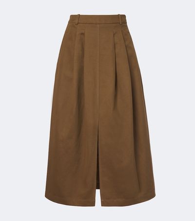 Joseph Joseph Kharis cotton and linen twill midi skirt