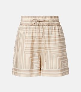 Joseph Joseph Laven checked silk shorts