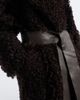 Joseph Joseph Magnus leather-trimmed shearling wrap coat - 4