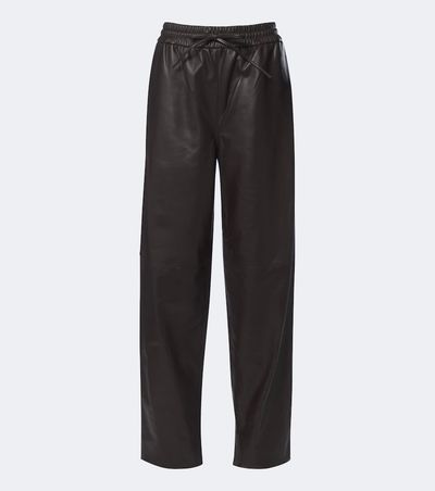 Joseph Joseph Nat leather barrel-leg pants