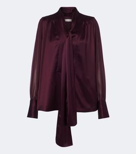 Joseph Joseph Paula satin and chiffon blouse