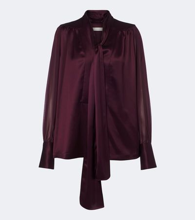 Joseph Joseph Paula satin and chiffon blouse
