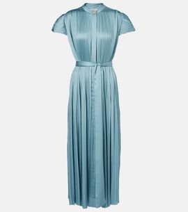 Joseph Joseph Phare plissÃ© satin midi dress