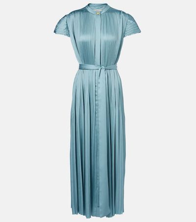 Joseph Joseph Phare plissÃ© satin midi dress