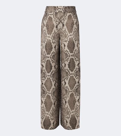 Joseph Joseph Rita snake-print satin twill wide-leg pants