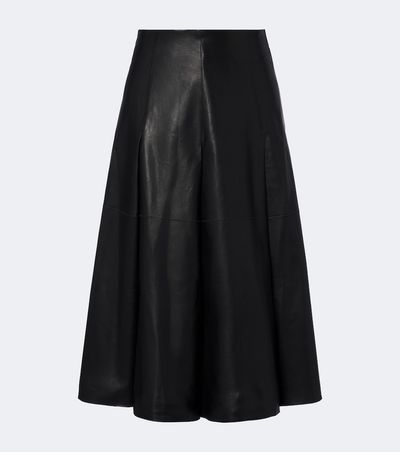 Joseph Joseph Riya leather midi skirt