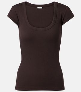 Joseph Joseph Saba ribbed-knit cotton-blend T-shirt
