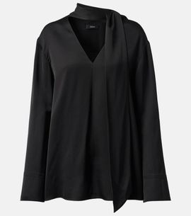 Joseph Joseph Scarf-detail silk blouse