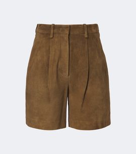 Joseph Joseph Suze pleated suede shorts