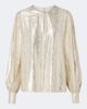 Joseph Joseph Valerie snake-print silk-blend lamé blouse - 1
