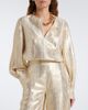 Joseph Joseph Valerie snake-print silk-blend lamé blouse - 2