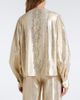 Joseph Joseph Valerie snake-print silk-blend lamé blouse - 5
