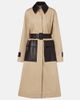 Joseph Joseph Zaman leather-trimmed cotton trench coat - 1