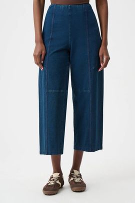 Joseph Ribkoff Joseph Ribkoff Knit Denim Culotte Pull-On Pants