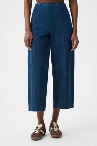 Joseph Ribkoff Joseph Ribkoff Knit Denim Culotte Pull-On Pants