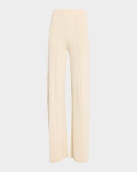 Joseph Straight-Leg Viscose Knit Trousers