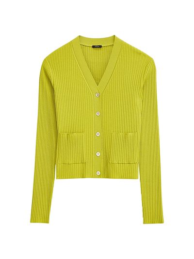 Joseph Women's Merino Wool Ribbed Cardigan