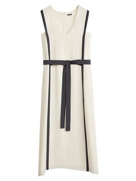 Joseph Women's Muguet Silk Crepe Shift Midi-Dress