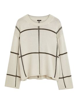 Joseph Women's Silk-Blend Intarsia Sweater