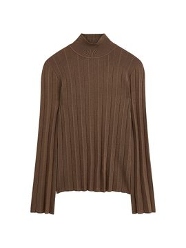 Joseph Women's Silk-Blend Plissé Sweater