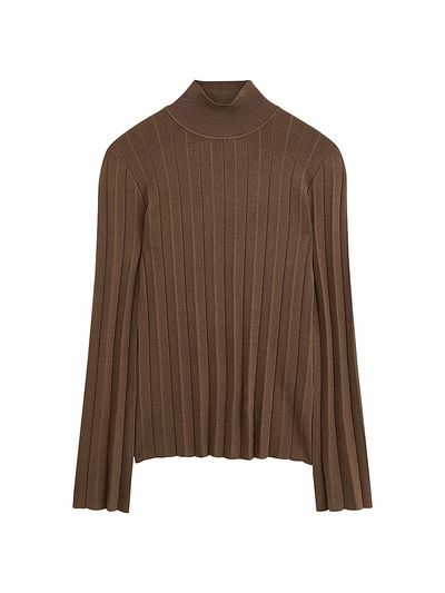 Joseph Women's Silk-Blend Plissé Sweater