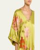 Josie Natori Floral-Embroidered Silk Caftan - 5