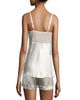Josie Natori Lace-Top Silk Camisole - 2